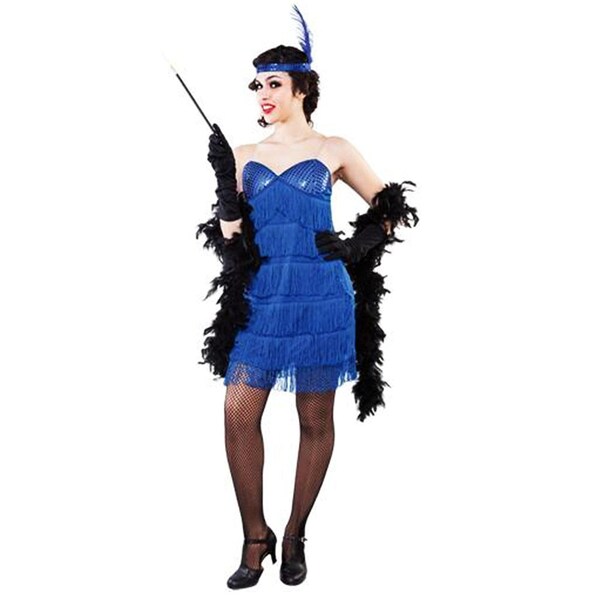 Flapper Kleid blau