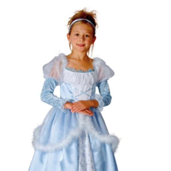 Fairytale Princess Ice Blue Dress Child Costume