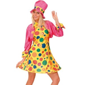 Costume clown per ragazze Abito fantasia arcobaleno Festa di compleanno per  bambini Divertente clown abito tutu luminoso Festa di Halloween, Carnevale,  abito di concorso -  Italia