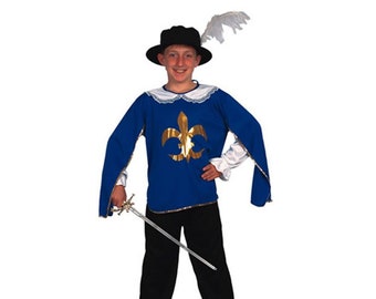 Musketeer blue children's costume