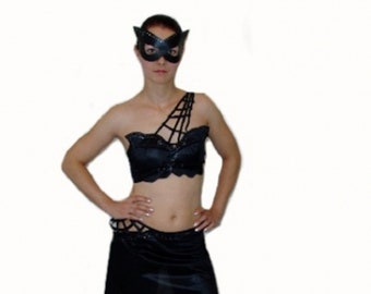 Spider Costume Top & Rock Black Gothic Cosplay