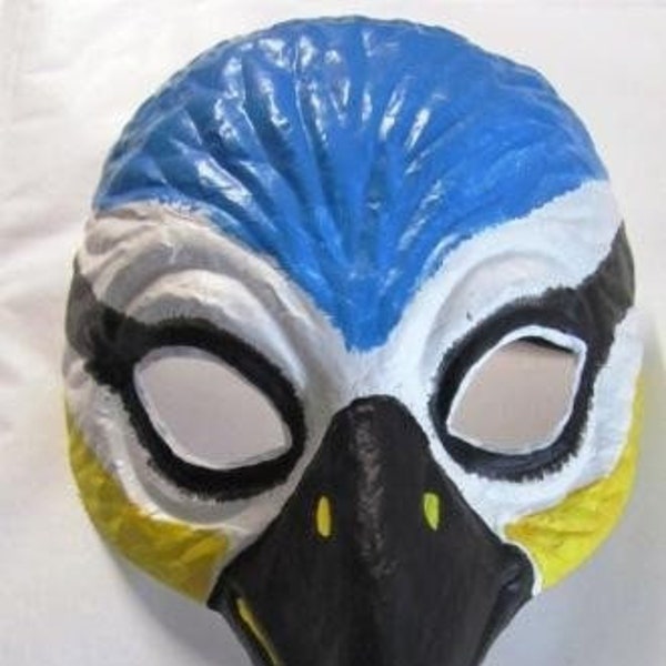 Blaumeise Vogel Theatermaske