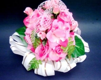 Rose decorative per auto rosa