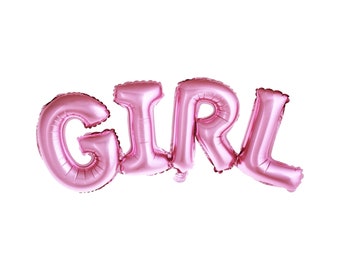 Mylar lettering Baby Girl 74 x 33 cm helium balloon