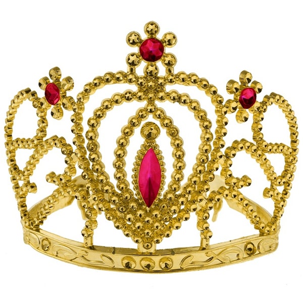 Tiara Diadem gold mit Steinen