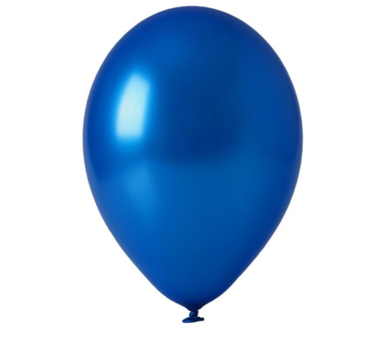 100 Luftballons Metallic blau 15cm Nr.450 Bild 1