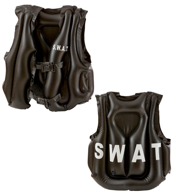 Chaleco de Swat Negro para niño y niña