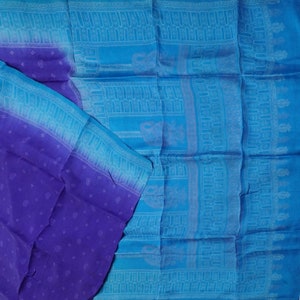 Vintage Blue Sarees 100% Pure Silk Printed Indian Sari 5YD Craft Fabric