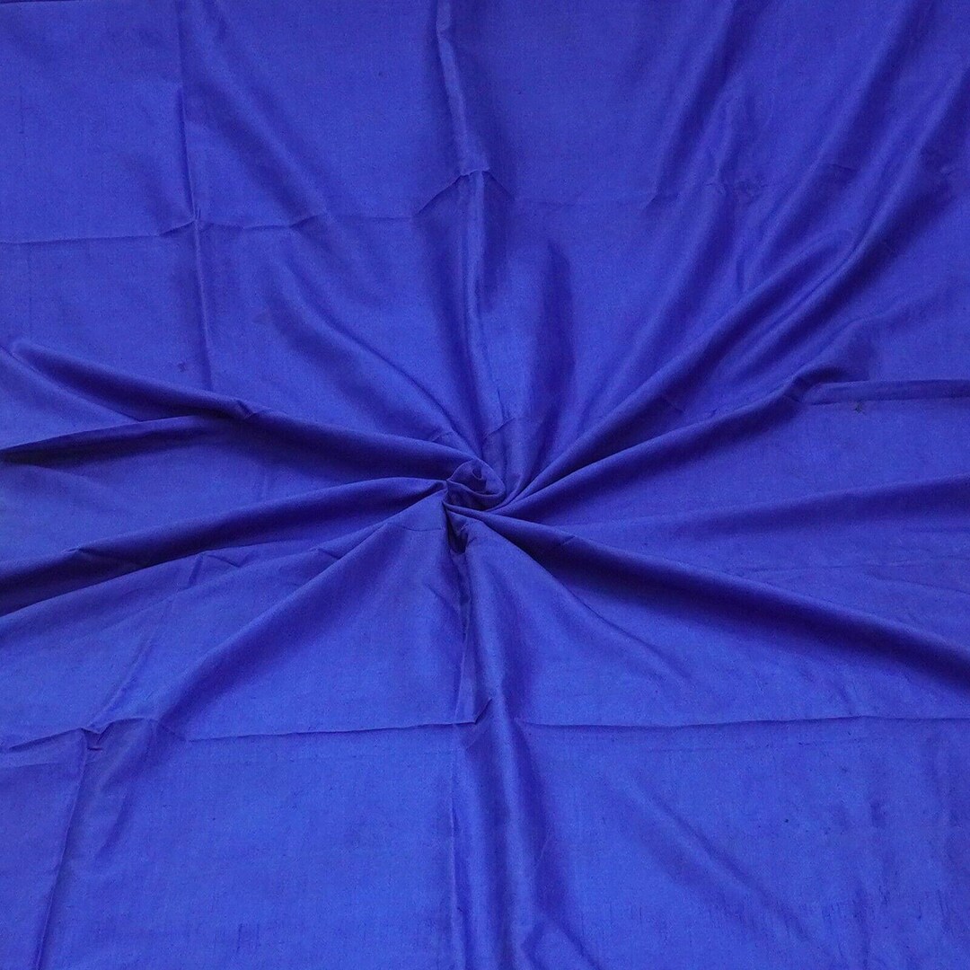 Reste de sari tissé main 100 % pure soie vert vintage, chute de