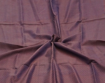 Vintage Purple Dual Tone 100% Pure Silk Handwoven Sari Remnant 5YD Craft Fabric Silk Scrap