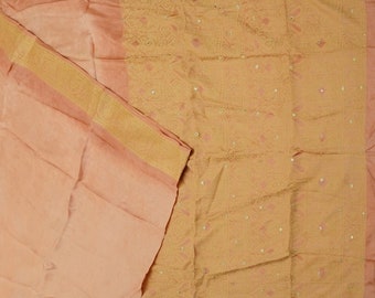 Vintage Puce Color Sarees 100% Pure Silk Woven Indian Sari 5YD Craft Fabric