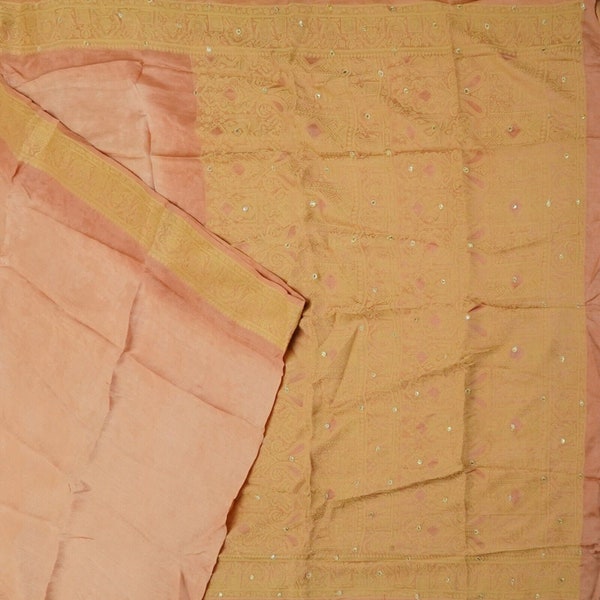 Vintage Puce Color Sarees 100% Pure Silk Woven Indian Sari 5YD Craft Fabric