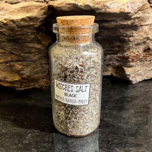 Witch&#39;s Black Salt, Black Salt, Protection Salt, Banishing Salt, Protect, Banish, Purify, Spells, Altar, Witchcraft