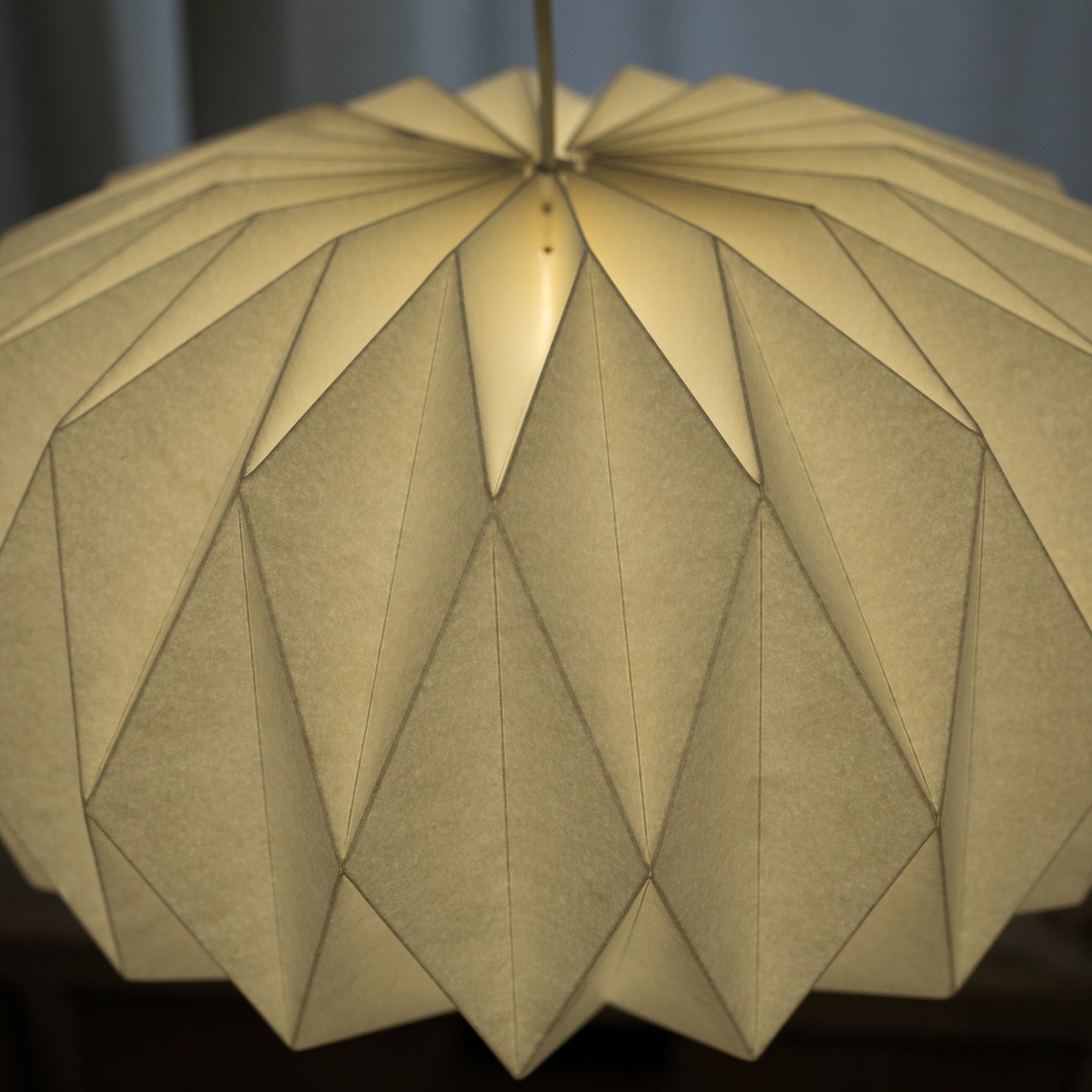 Pumpkin Paper Origami Lamps White Paper Lampshade Pendant for - Etsy