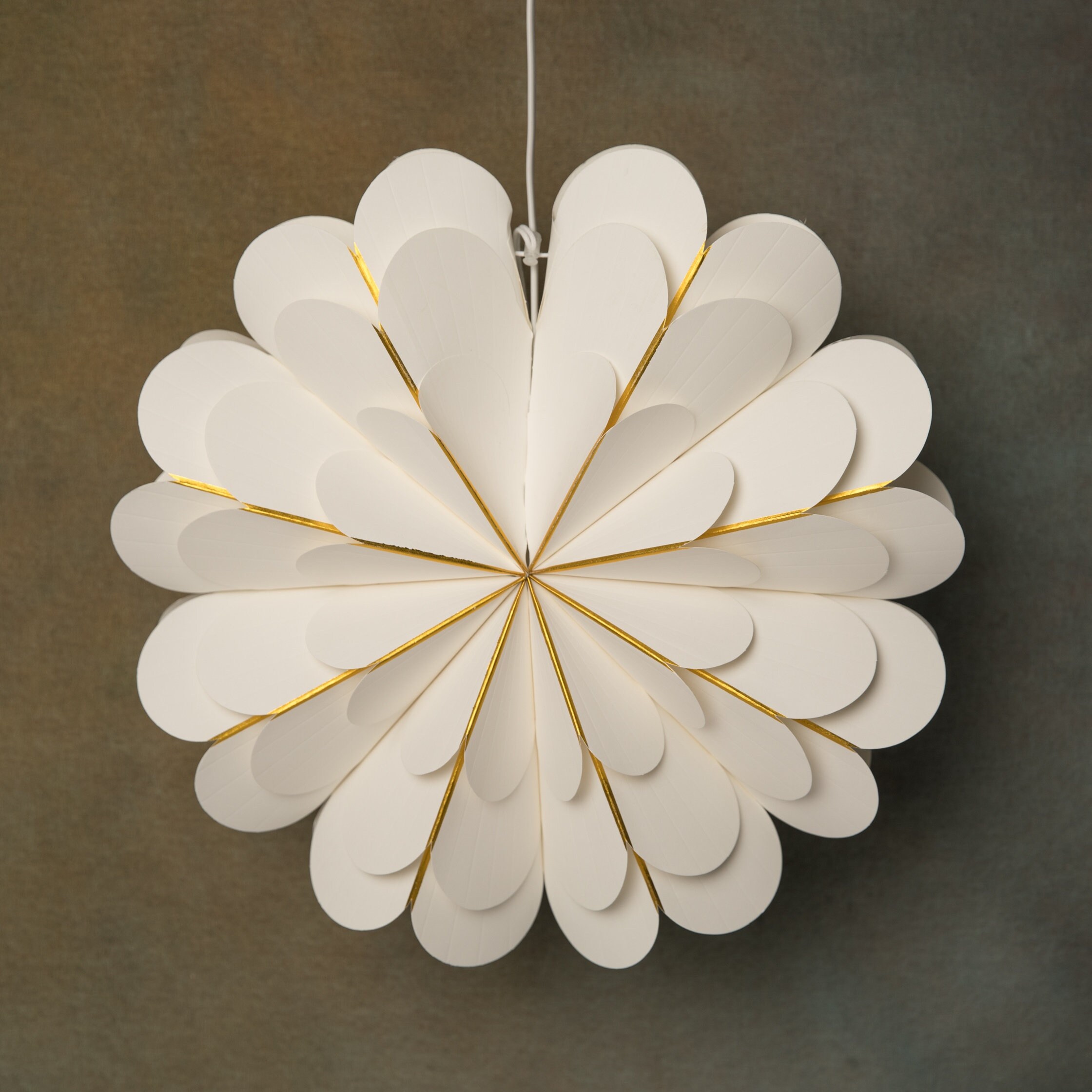 Vindeed Flower Paper Lanterns Hanging Lampshade White Etsy