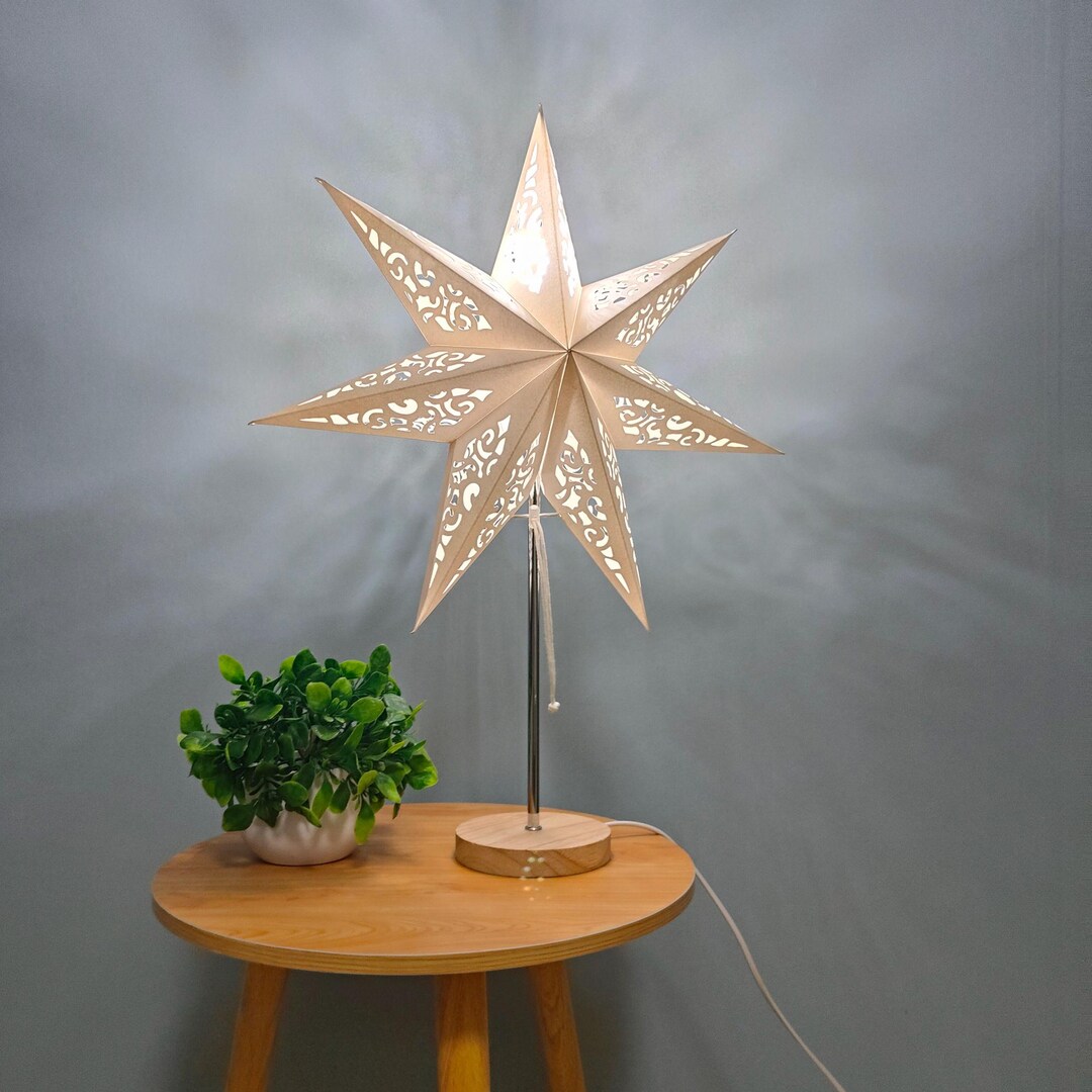Paper Star Table Lamps for Living Room,lights of Scandinavia , , Home ...