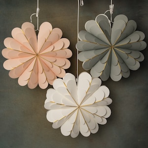 Vindeed Flower Paper Lanterns , Hanging Paper Flower Lanterns , Wedding Decor, Christmas Gift