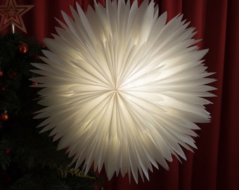 White Snowflake Lanterns , Hanging Star Lights ,Home Decor,Power Cord Not Included