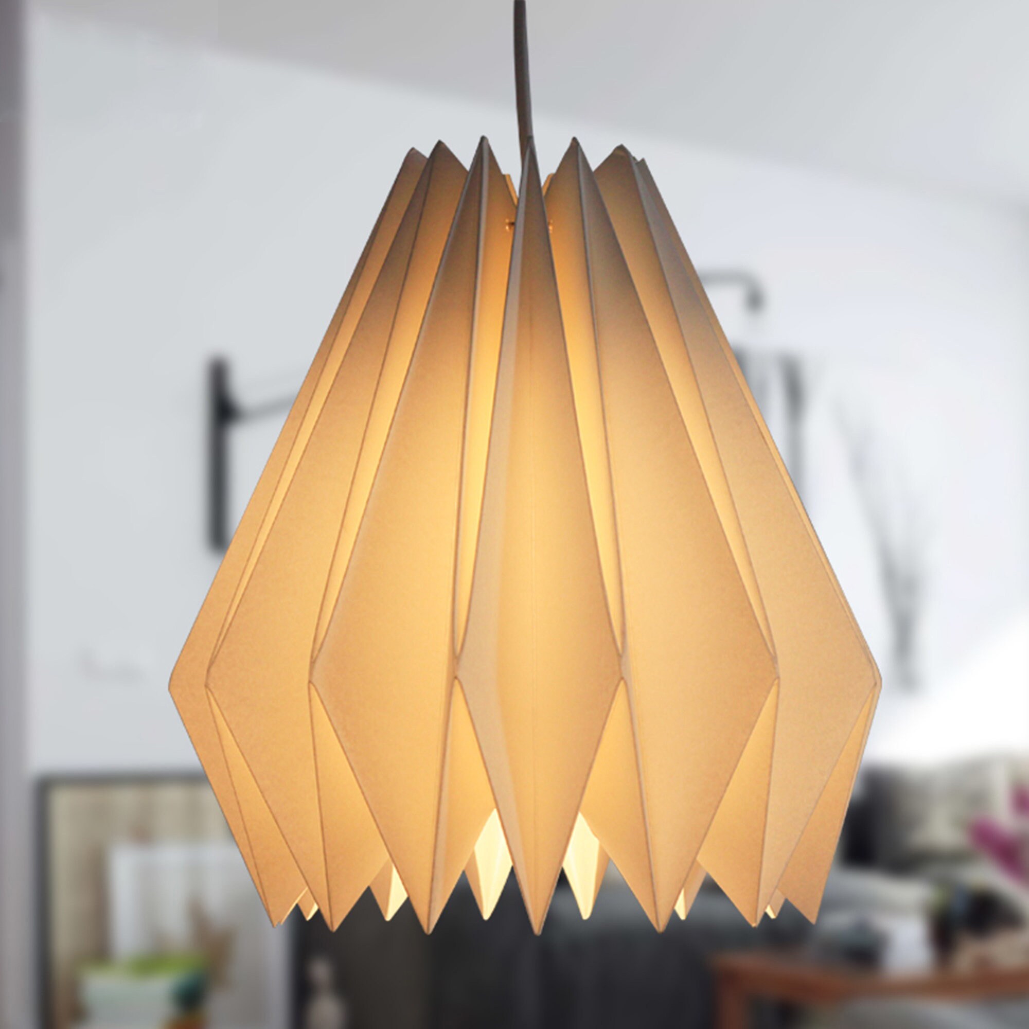 Yellow paper light on sale shade