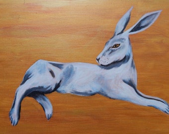 White Hare Painting
