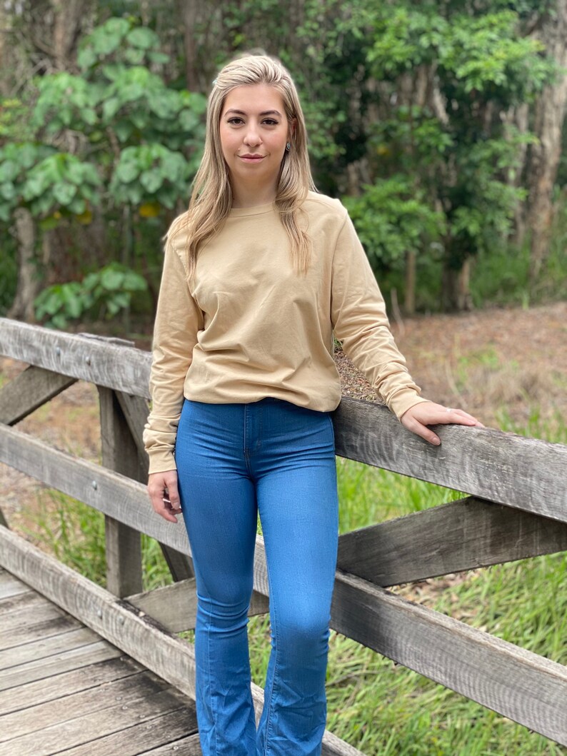 Made To Order Hand embroidered Highland Cow long sleeve shirt