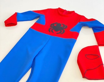 Spider Inspired Superhero Costume, Boy Birthday Costume, Halloween Costume, Photoshoot Outfit, Costume party Outfit