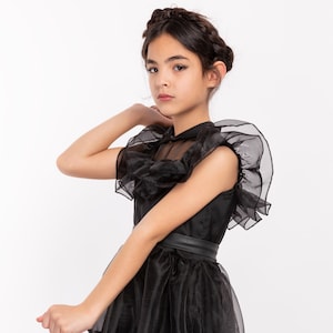 Black Girl Dress, Dance Costume, Girl Birthday Dress, Halloween Toddler Costume, Photoshoot Outfit