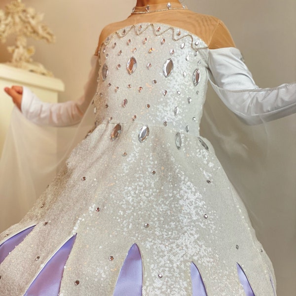 Elsa Inspired Costume / Elsa 2 Inspired Costume/ Frozen Costume / Frozen 2 Dress / Toddler Elsa Dress
