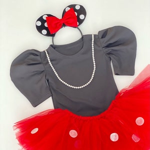 Minnie Mouse Inspired Girl Costume,Cosplay Outfit, Baby Minnie Inspired Birthday Dress, Toddler Pink Party Gown, Princess Photoshoot Dress