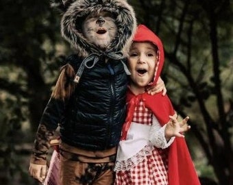 Red Riding Hood Girl Costume, Birthday Girl Dress, Girl Photoshoot Outfit