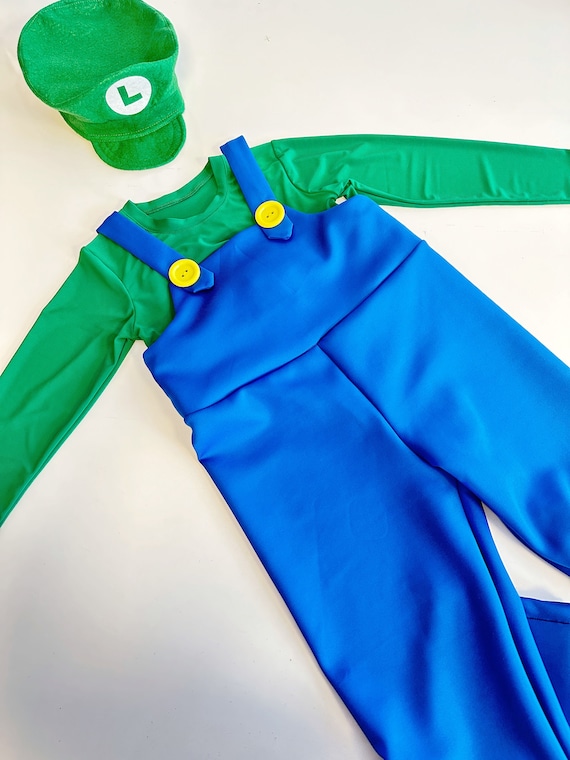 Disfraz de niño pequeño inspirado en Luigi y Mario, disfraz de niño de  Halloween, csotume de cumpleaños para niños