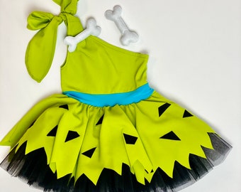 READY FOR SHİPMENT!! Pebbles Costume/ Flintstone Pebbles Costume/ Pebbles outfit/ Pebbles Birthday Outfit