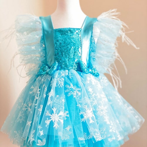 Elsa Inspired Costume Frozen Dress / Elsa Birthday Dress Etsy