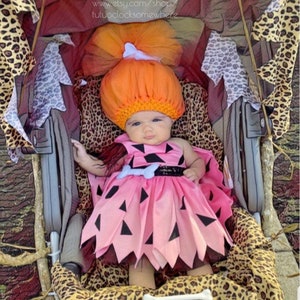 Pebbles Flinstone Costume/Pebbles Costume/Pink Pebbles Costume /Birthday Costume