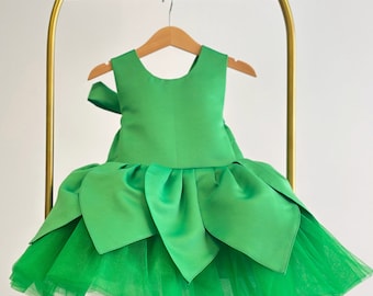 Tinker Bell Girl Halloween Costume, Birthday Fairy Dress, Girl Birthday Tutu Dress, Photoshoot Dress, Girl Toddler Fairy Halloween Costume