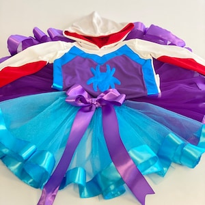 Spidey Ghost Gwen Inspired Costume, Spider Inspired Costume, Halloween Toddler Outfit, Girl Costume, Spider Girl Dress, Photoshoot Dress,