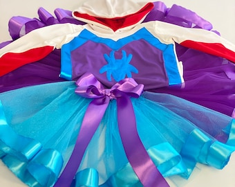 Spidey Ghost Gwen Inspired Costume, Spider Inspired Costume, Halloween Toddler Outfit, Girl Costume, Spider Girl Dress, Photoshoot Dress,