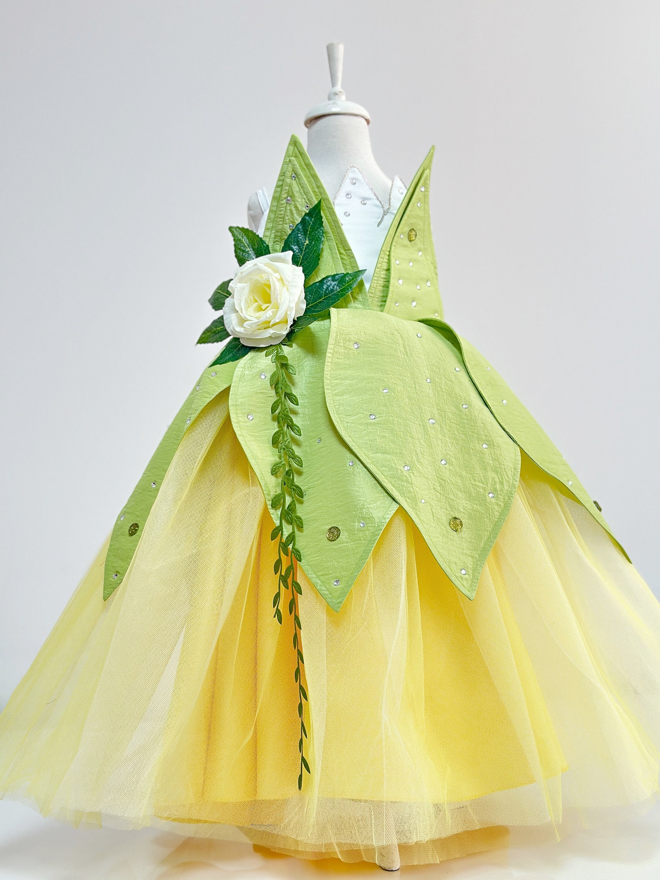 Tiana Girl Costume, Princess Toddler Costume, Birthday Dress, Halloween Costume