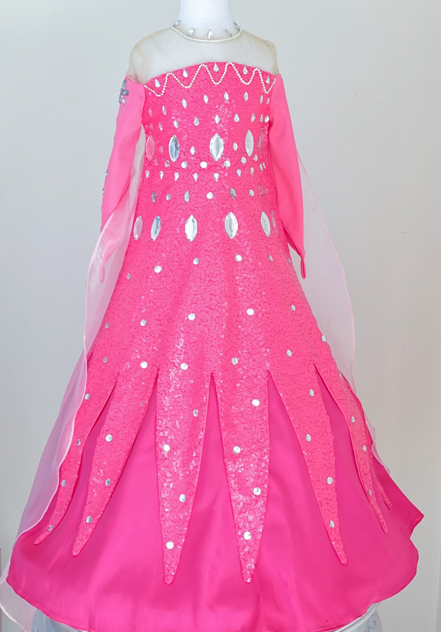 Pink Birthday Dress / Pink Elsa Dress / Pink Elsa Costume - Etsy Denmark