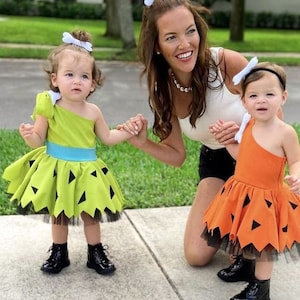 Green Pebble Costume, Flintston Pebble Costume, Pebble Girl Outfit , Pebble Birthday Dress, Kids Halloween Costume