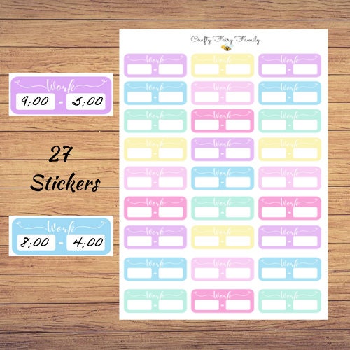 Work Planner Stickers for Bullet Journal, A5 Planner, Erin Condren - Etsy