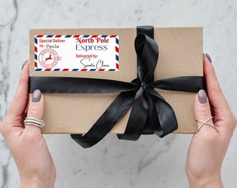 Personalised Christmas Present Stickers Gift Labels Special Delivery From Santa