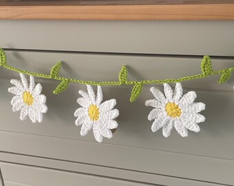 daisy bunting / Daisy Garland / daisy Bunting / Home decor / Floral garland / Wall hanging