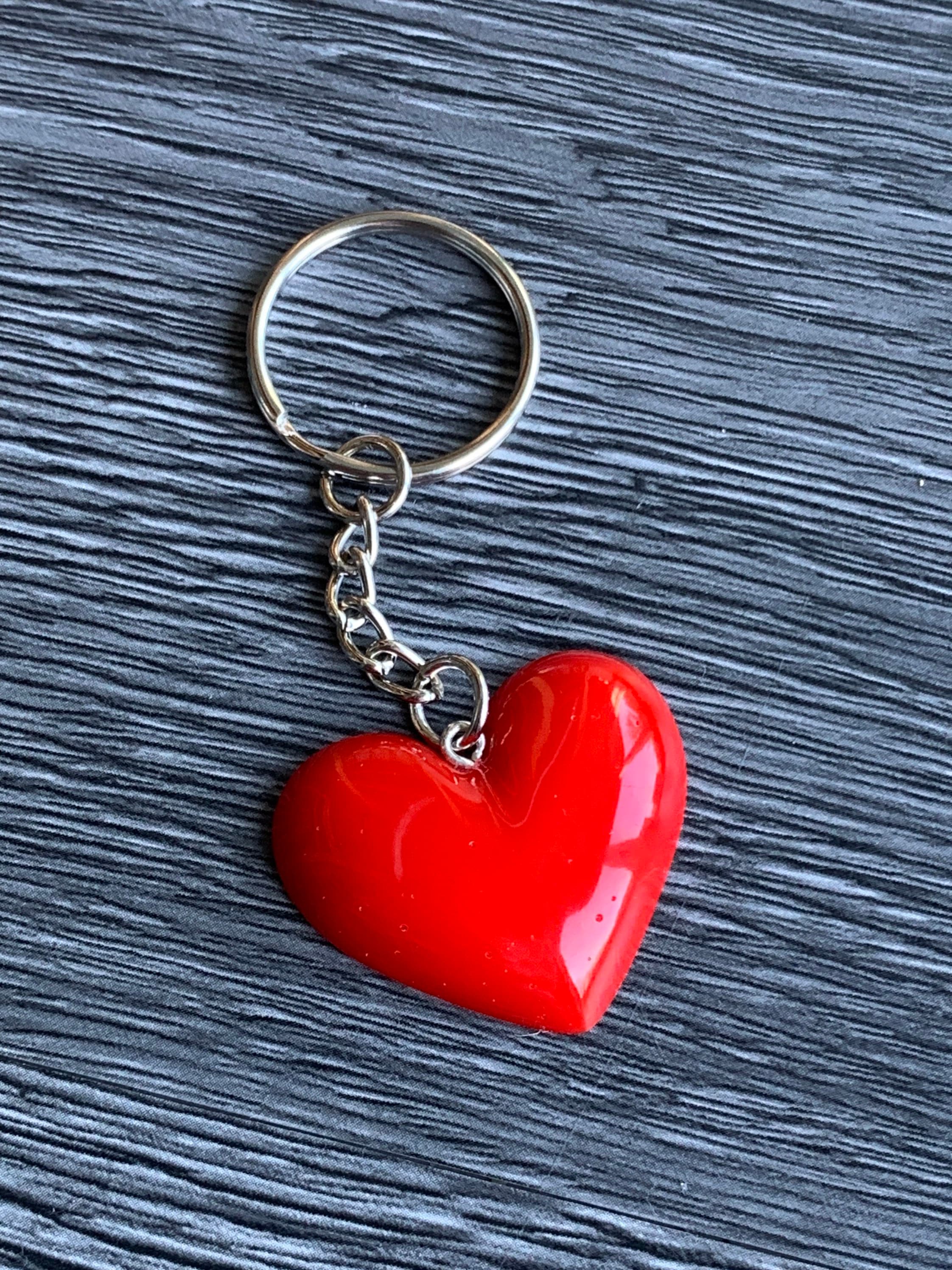今市隆二　RILY Heart key ring S Return to Tiffany® Leather Inlaid Heart Tag Key Ring in