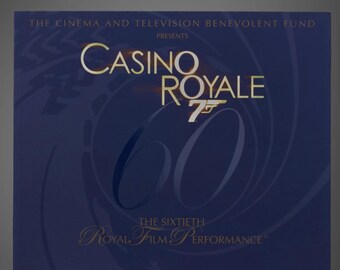 James Bond - Folleto oficial del estreno mundial de Casino Royale (2006)