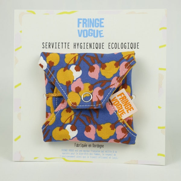 SERVIETTE HYGIÉNIQUE LAVABLE - Motif bourgeon