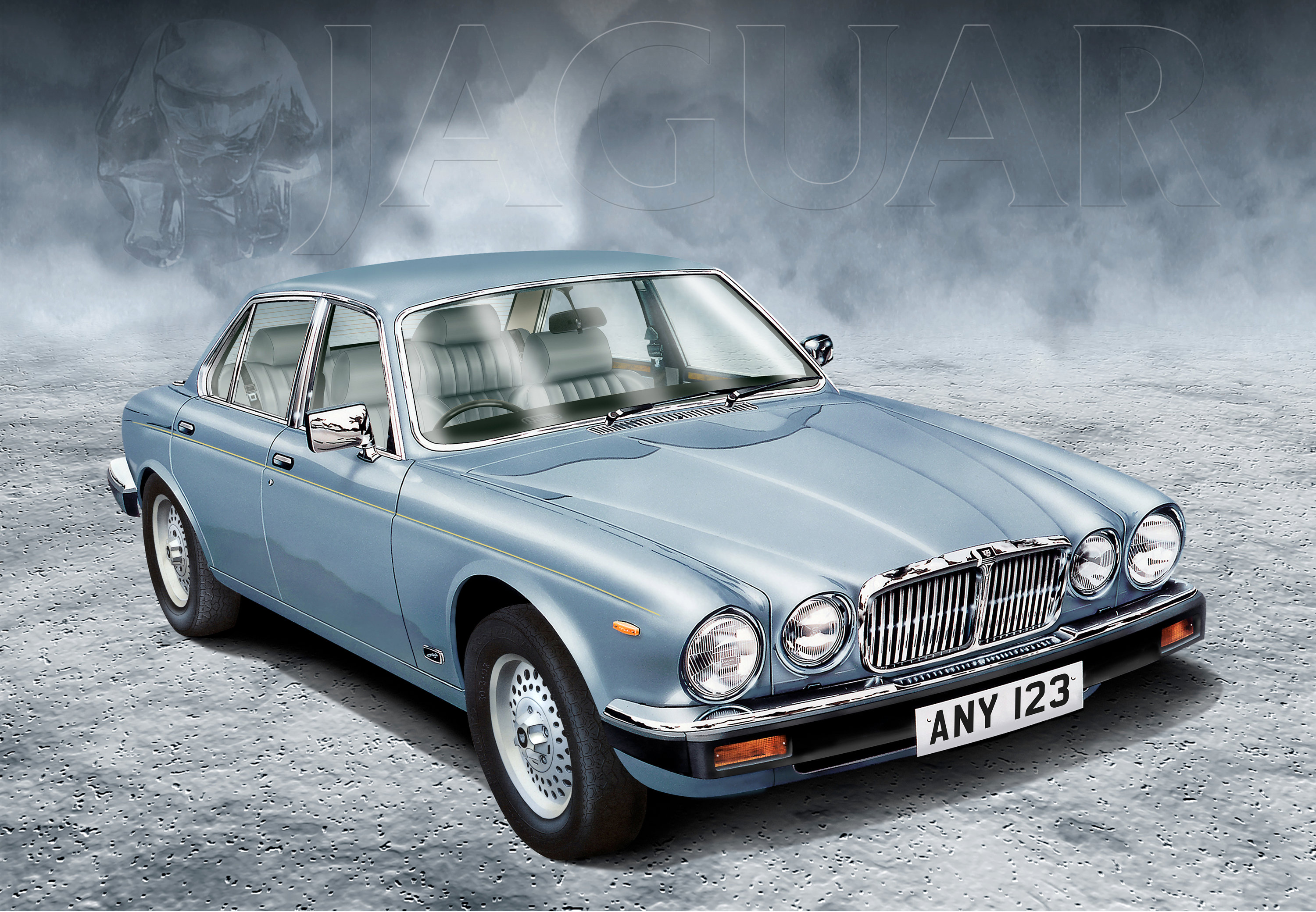 Jaguar Mk2 メタル工芸品 特注品 Jaguar Mk2のPilars Art(線材工芸) Valors社製 特注品 古きよき英国車