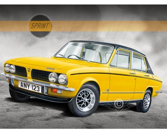 Impresión personalizada del clásico Triumph Dolomite con aerógrafo: ¡hazlo TU coche!