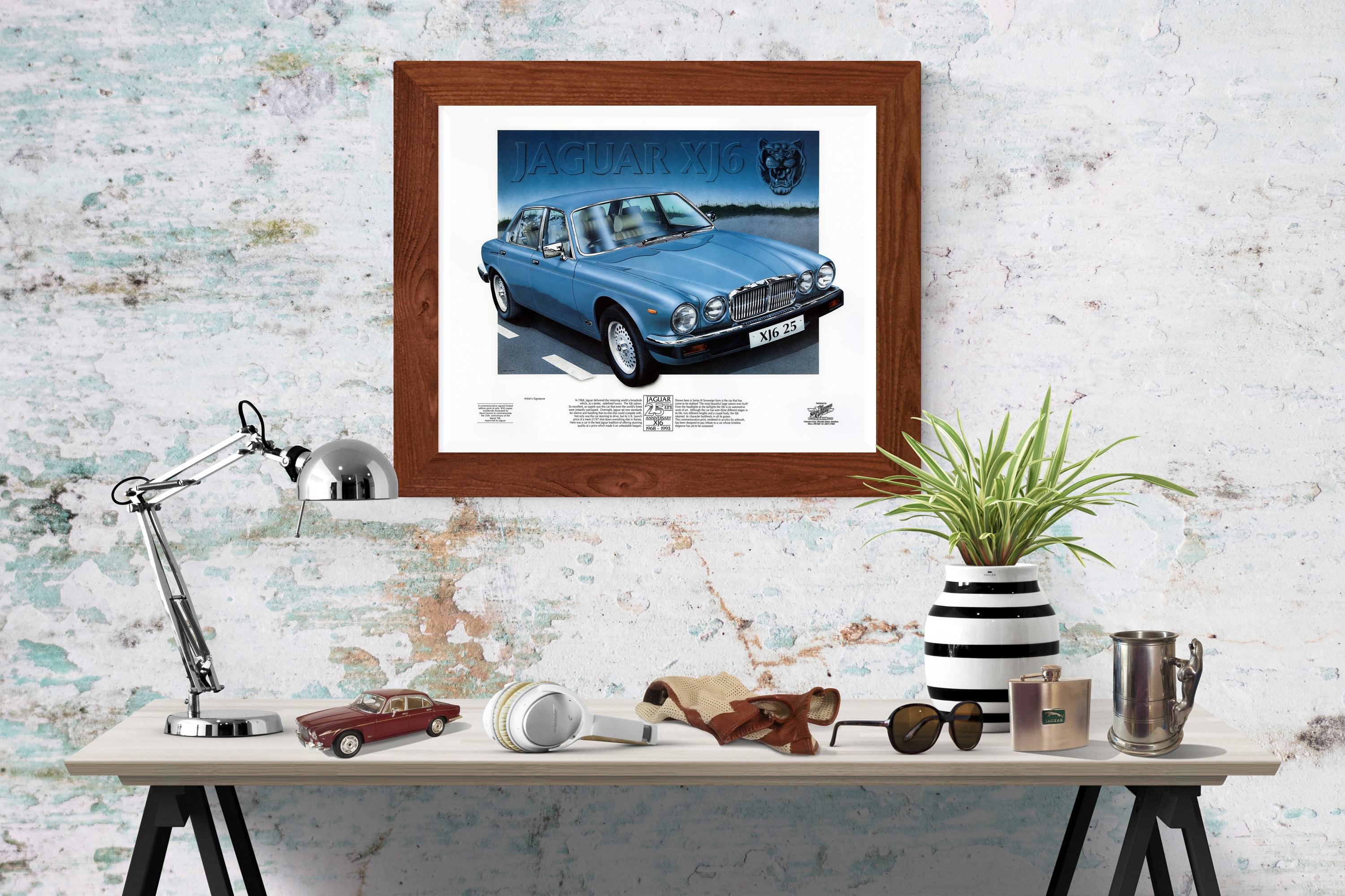 ジャガーXJ6シリーズ3エアブラシアート希少限定版プリント - Etsy 日本