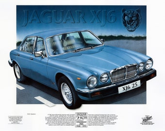 Jaguar XJ6 Series 3 Airbrush Limited Edition Print